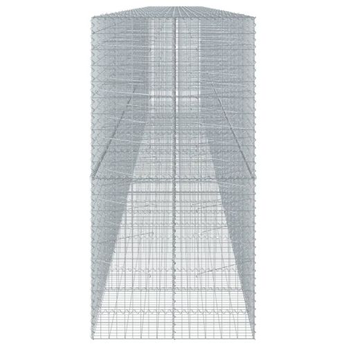 Габионна кошница с капак, 1200x100x200 см, поцинковано желязо