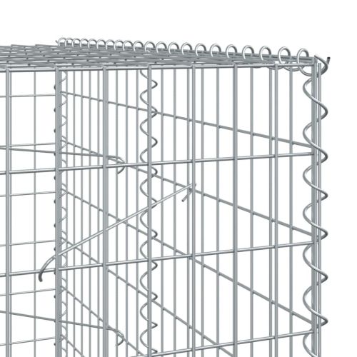 Габионна кошница с капак, 1200x100x200 см, поцинковано желязо
