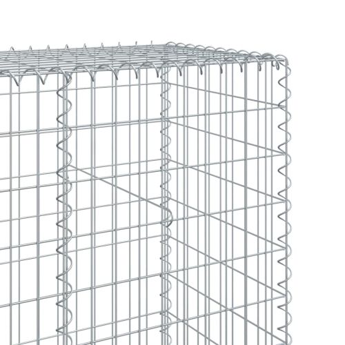 Габионна кошница с покритие, 1100x50x200 см, поцинковано желязо