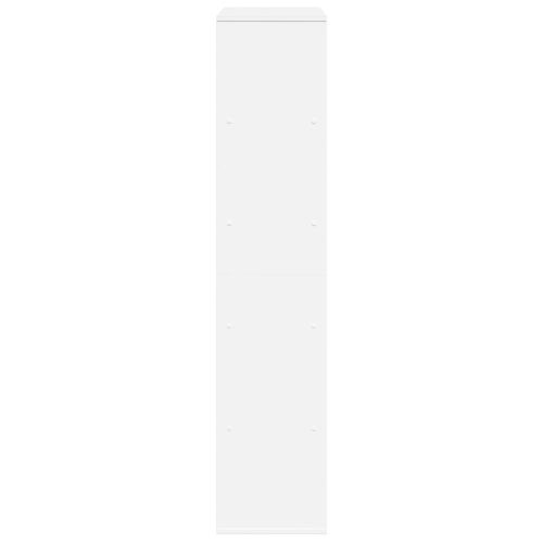 Разделител за стая, бял, 100x33x156,5 см, инженерно дърво