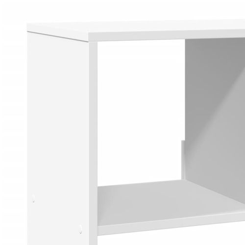 Разделител за стая, бял, 100x33x156,5 см, инженерно дърво