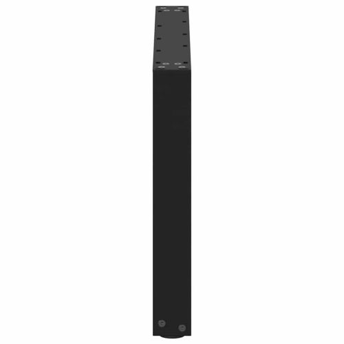 Крака за масичка за кафе, U-образни, 2 бр., черни, 60 x (42-43) см, стомана