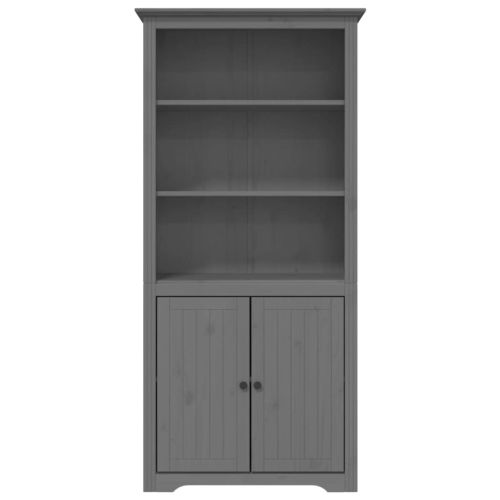 Етажерка за книги BODO сива 82x40x173 см бор масив