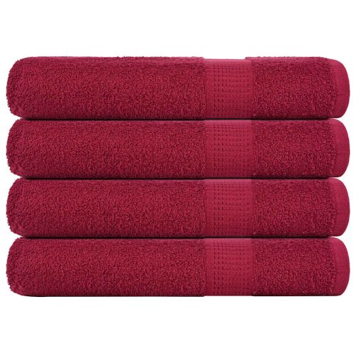 Кърпи FROGN 4 бр. бордо 100x200 см 360 г/м²