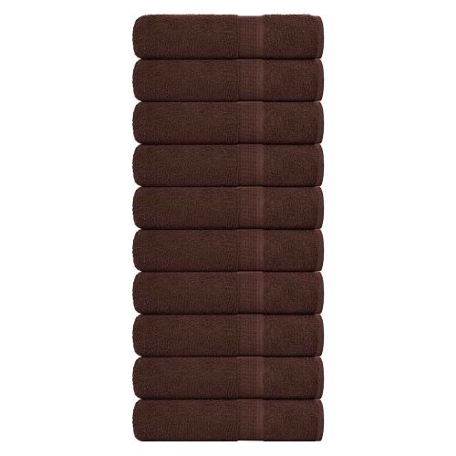 Кърпи за баня FROGN 10 бр. Кафяви 100x150 см 360 г/м²