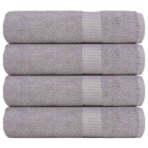 Кърпи за душ FROGN 4 бр. сиви 70x140 см 360 г/м²