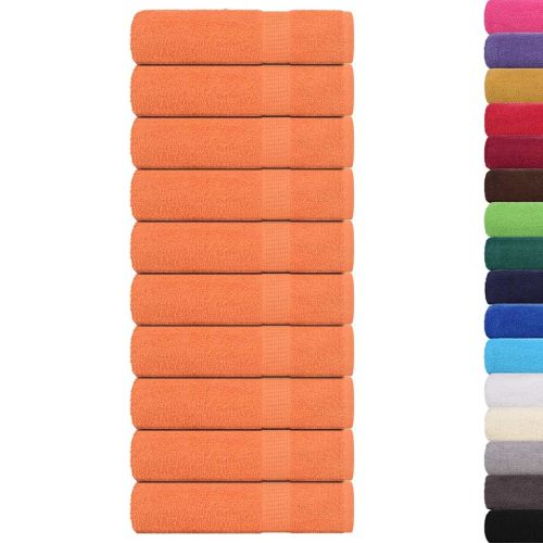 Кърпи за баня FROGN 10 бр. Оранжеви 100x150 см 360 г/м²