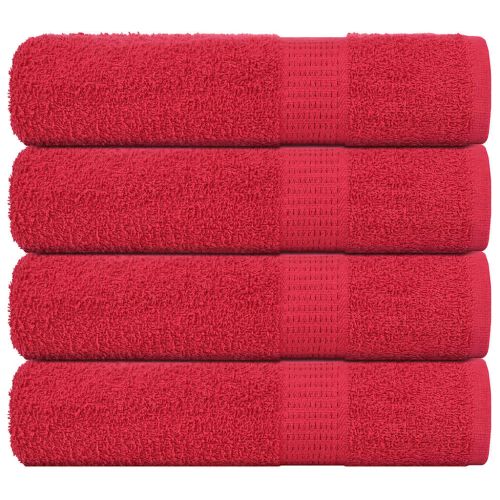 Кърпи за баня FROGN 4 бр. Червени 100x150 см 360 г/м²