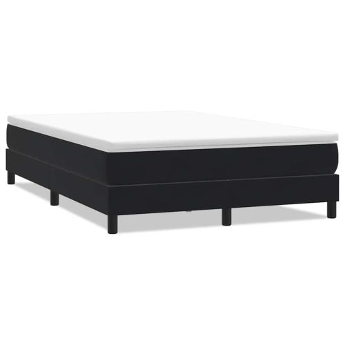Box Spring Легло без матрак Черно 140x210 cm Velvet