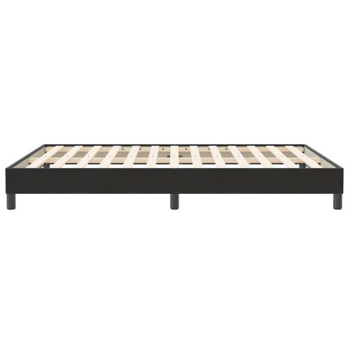 Box Spring Легло без матрак Черно 140x210 cm Velvet