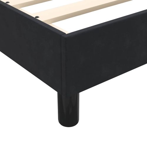 Box Spring Легло без матрак Черно 140x210 cm Velvet