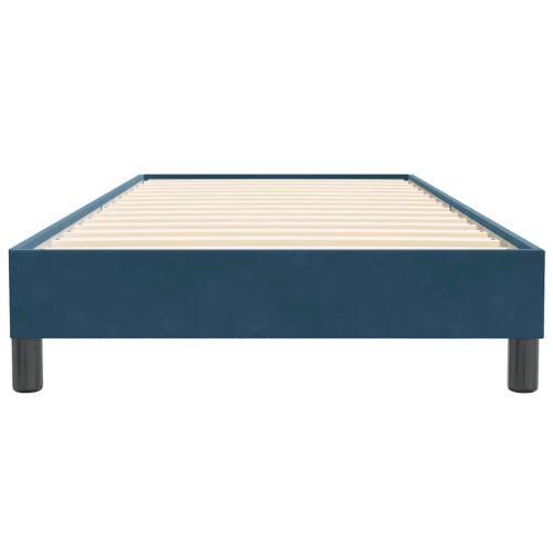 Box Spring легло без матрак Тъмно синьо 90x220 cm Кадифе