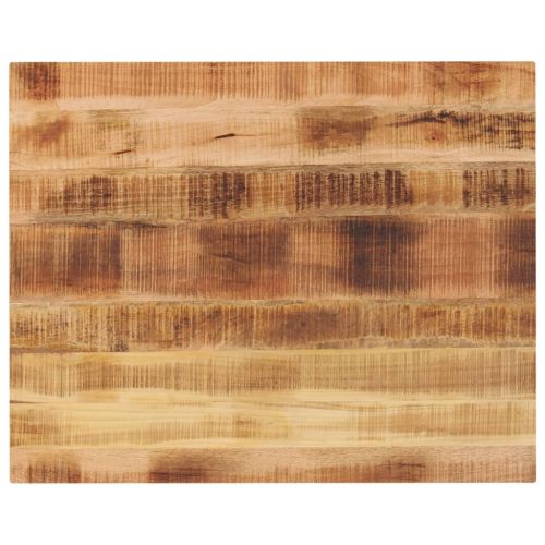 Плот за маса 80x80x3,8 см правоъгълен масивно дърво грубо манго