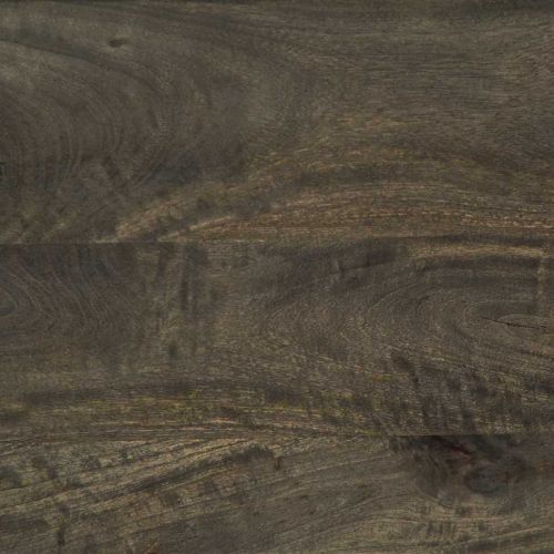 Нощно шкафче, черно, 40x33x46 см, мангово дърво масив