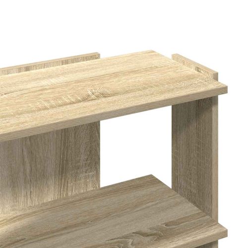 Библиотека 3 рафта сонома дъб 60x30x60 см инженерно дърво