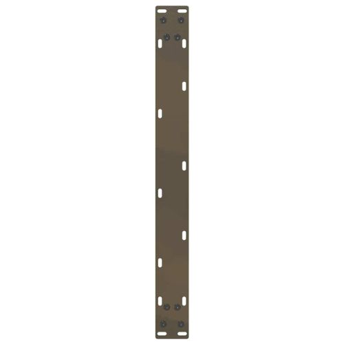 Крака за масичка за кафе, U-образни, 2 бр., естествена стомана, 60 x (30-31) см, стомана