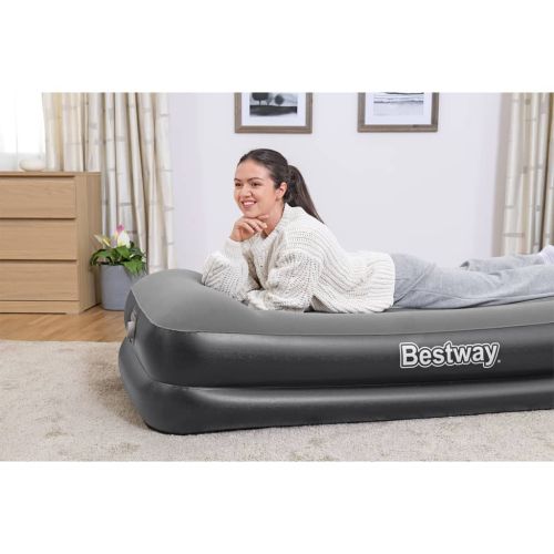 Надуваем матрак Bestway с вградена въздушна помпа, 191x97x46 см