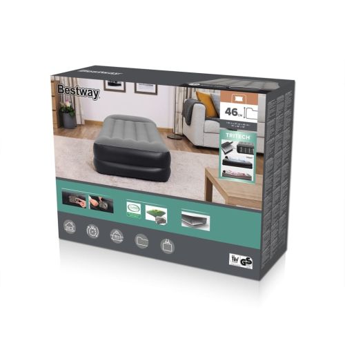 Надуваем матрак Bestway с вградена въздушна помпа, 191x97x46 см