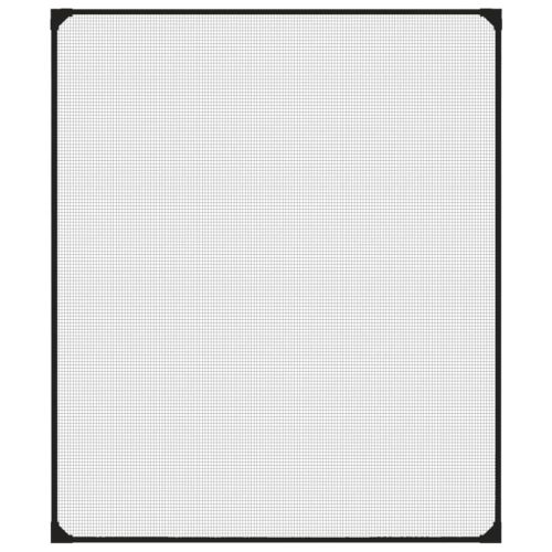 Магнитна мрежа против насекоми за прозорци, антрацит, 100x120см