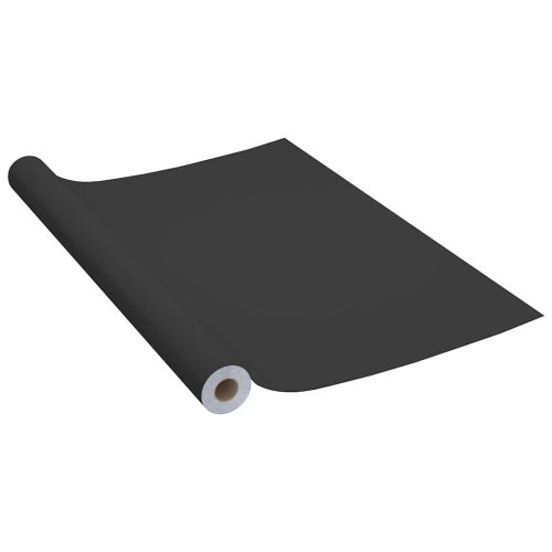 Самозалепващо фолио за мебели, черно, 500х90 см, PVC