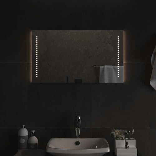 LED огледало за баня, 70x40 см