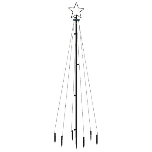 Коледна елха с шип, топло бяло, 108 LED, 180 см