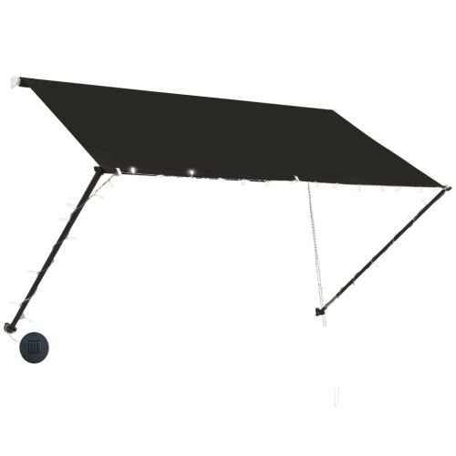 Сенник с падащо рамо с LED, 250х150 см, антрацит