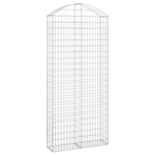 Дъговидна габионна кошница 100x30x220/240 см поцинковано желязо
