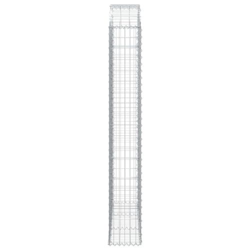 Дъговидна габионна кошница 150x30x200/220 см поцинковано желязо