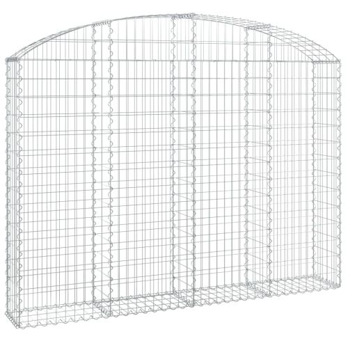 Дъговидна габионна кошница 200x30x140/160 см поцинковано желязо