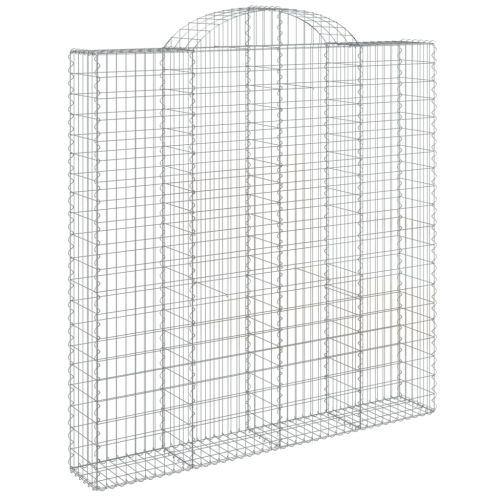 Дъговидна габионна кошница 200x30x200/220 см поцинковано желязо