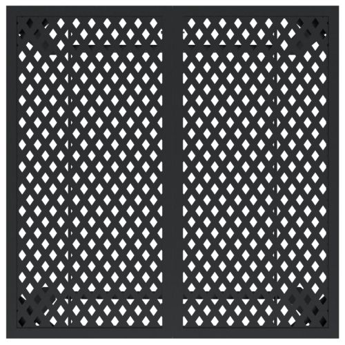 Градинска маса антрацит 80x80x72 cм стомана