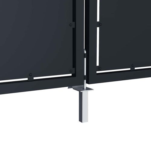 Градинска порта от стомана 350x175 см, антрацит