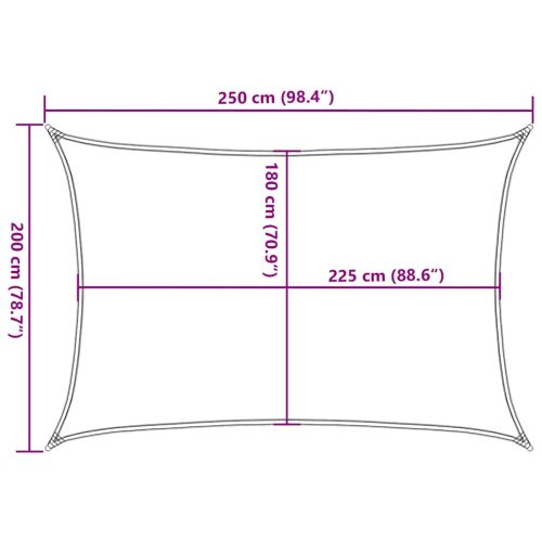 Платно-сенник, 160 г/м², синьо, 2x2,5 м, HDPE