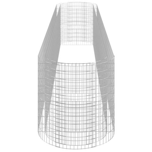 Габион повдигната леха, поцинковано желязо, 600x100x100 cм