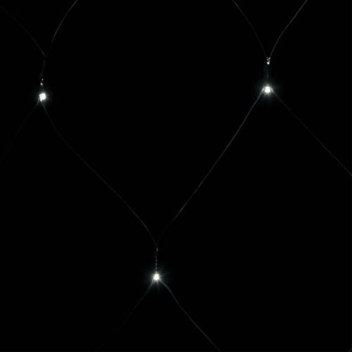 Коледна светеща мрежа студенобяла 4x4 м 544 LED закрито/открито