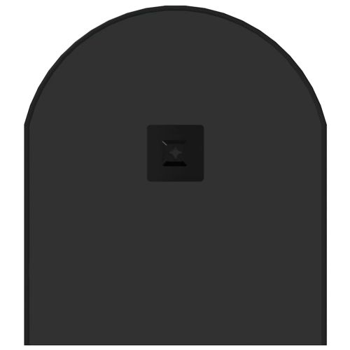 Стенно огледало черно 80x35 см овално