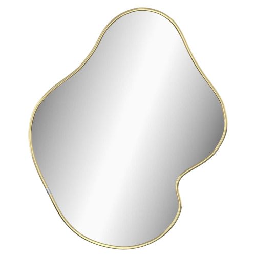 Стенно огледало злато 50x40 см