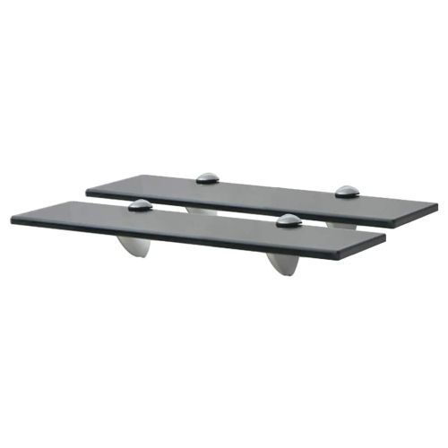 Подвижни рафтове, 2 бр, стъкло, 40x10 см, 8 мм