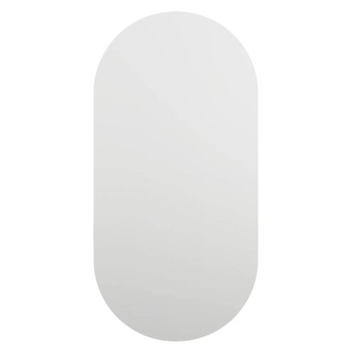 Огледало с LED лампи, 40x20 см, овално, стъкло
