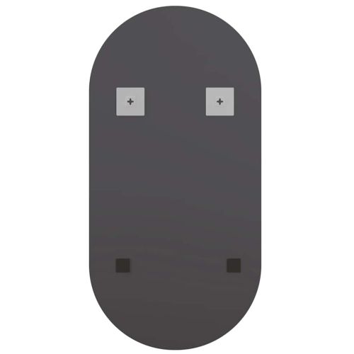 Огледало с LED лампи, 40x20 см, овално, стъкло