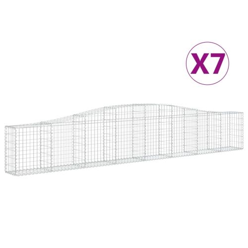 Габионни кошници арка 7 бр 400x30x60/80 см поцинковано желязо