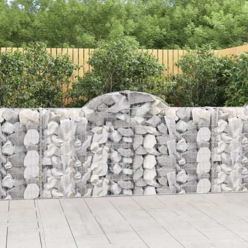 Габионни кошници арка 7 бр 200x30x100/120 см поцинковано желязо