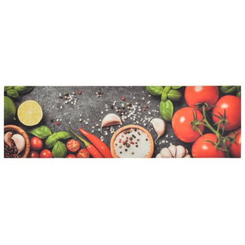 Кухненско килимче, миещо, зеленчуци, 45x150 см, кадифе