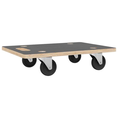 Транспортни колички 2 бр правоъгълни 50x35x11,5 см 250 кг