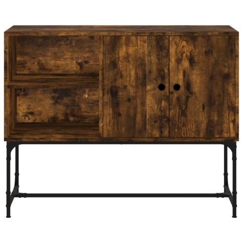 Бюфет опушен дъб 100x40x79,5 см инженерно дърво
