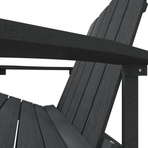 Градински стол "Адирондак", HDPE, антрацит