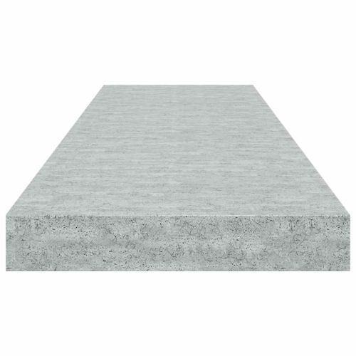 Окачени стенни рафтове, 2 бр, бетонно сиви, 80x23,5x3,8 см, МДФ