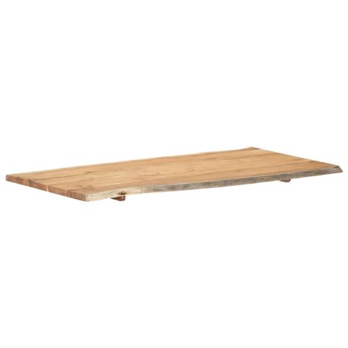 Плот за маса, акациево дърво масив, 118x(50-60)x2,5 cм