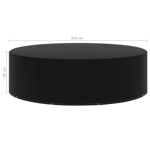 Покривало за градински мебели 10 капси 325x90 см